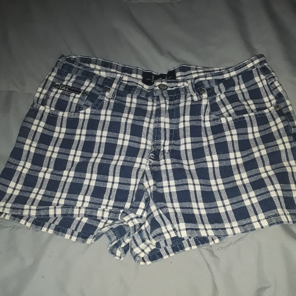 lei Pants - LEI plaid shorts lei Pants - LEI plaid shorts